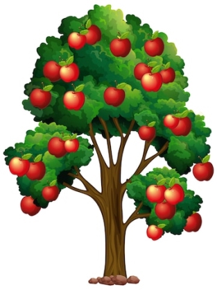 Дерево яблоня: векторные изображения и иллюстрации, которые можно скачать  бесплатно | Freepik